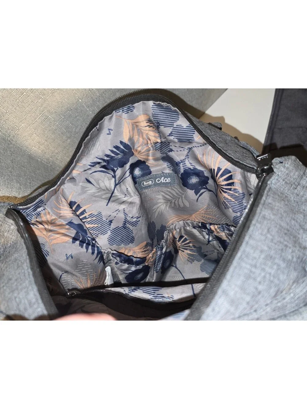 Lug Ace Gray Convertible Diaper/ Tote Bag
